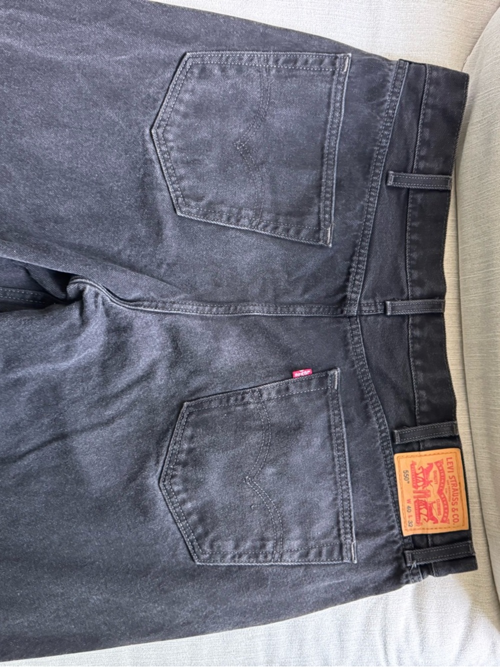 Levi’s 550 Black Relaxed Fit Jeans 40x32